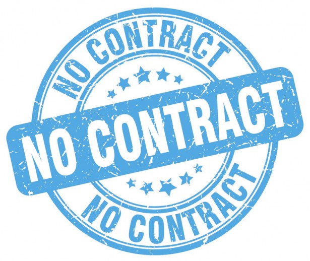no contract
